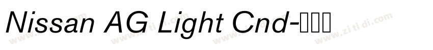 Nissan AG Light Cnd字体转换 Nissan AG Light Cnd字体转换